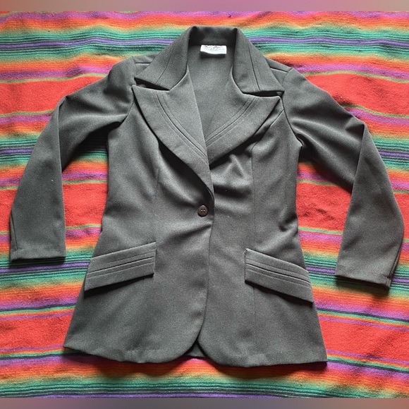 VTG 70’s First Edition Dallas Polyester Blazer. Rad Pointed collar! S/M - Picture 8 of 16